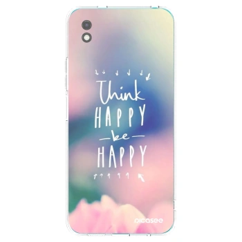 Picasee fekete szilikon tok az alábbi mobiltelefonokra Xiaomi Redmi 9A - Think happy be happy