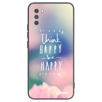 Picasee fekete szilikon tok az alábbi mobiltelefonokra Xiaomi Poco M3 - Think happy be happy