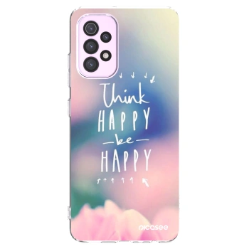 Picasee átlátszó szilikon tok az alábbi mobiltelefonokra Samsung Galaxy A32 5G A326B - Think happy be happy