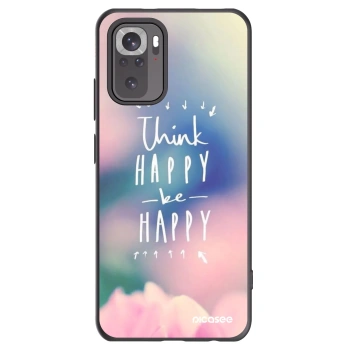Picasee fekete szilikon tok az alábbi mobiltelefonokra Xiaomi Redmi Note 10S - Think happy be happy