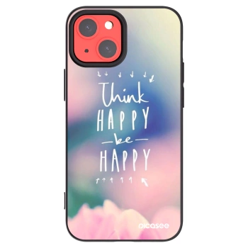 Picasee fekete szilikon tok az alábbi mobiltelefonokra Apple iPhone 13 mini - Think happy be happy