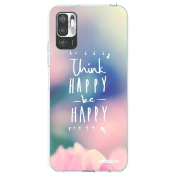 Picasee átlátszó szilikon tok az alábbi mobiltelefonokra Xiaomi Redmi Note 10 5G - Think happy be happy