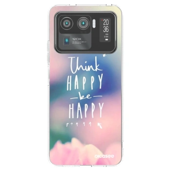 Picasee átlátszó szilikon tok az alábbi mobiltelefonokra Xiaomi Mi 11 Ultra - Think happy be happy