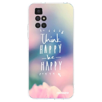 Picasee átlátszó szilikon tok az alábbi mobiltelefonokra Xiaomi Redmi 10 - Think happy be happy