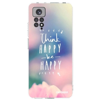 Picasee átlátszó szilikon tok az alábbi mobiltelefonokra Xiaomi Redmi Note 11S 4G - Think happy be happy