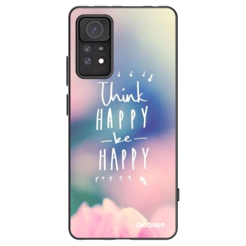 Picasee fekete szilikon tok az alábbi mobiltelefonokra Xiaomi Redmi Note 11 Pro - Think happy be happy