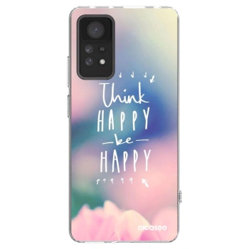 Picasee átlátszó szilikon tok az alábbi mobiltelefonokra Xiaomi Redmi Note 11 Pro 5G - Think happy be happy