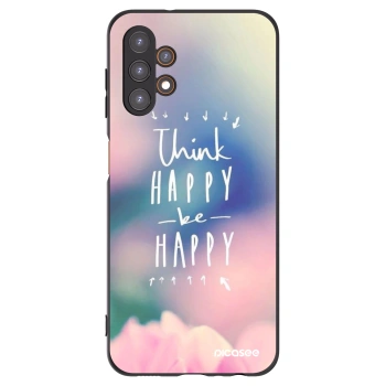 Picasee fekete szilikon tok az alábbi mobiltelefonokra Samsung Galaxy A13 4G A135 - Think happy be happy