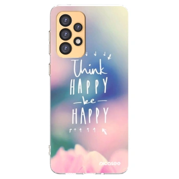 Picasee átlátszó szilikon tok az alábbi mobiltelefonokra Samsung Galaxy A33 5G A336 - Think happy be happy