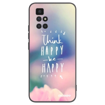 Picasee fekete szilikon tok az alábbi mobiltelefonokra Xiaomi Redmi 10 (2022) - Think happy be happy