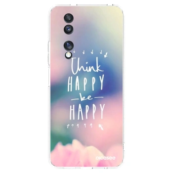 Picasee átlátszó szilikon tok az alábbi mobiltelefonokra Honor 70 - Think happy be happy