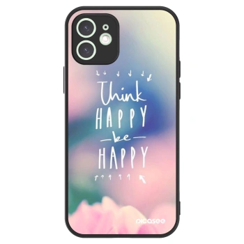 Picasee ULTIMATE CASE MagSafe Apple iPhone 12 - készülékre - Think happy be happy