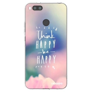 Picasee átlátszó szilikon tok az alábbi mobiltelefonokra Xiaomi Redmi A1 - Think happy be happy