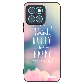Picasee fekete szilikon tok az alábbi mobiltelefonokra Honor X6 - Think happy be happy