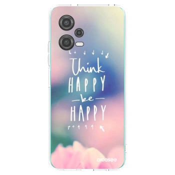 Picasee átlátszó szilikon tok az alábbi mobiltelefonokra Xiaomi Poco X5 - Think happy be happy