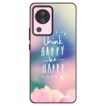 Picasee fekete szilikon tok az alábbi mobiltelefonokra Xiaomi 13 Lite - Think happy be happy