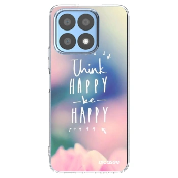 Picasee átlátszó szilikon tok az alábbi mobiltelefonokra Honor X8a - Think happy be happy