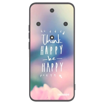 Picasee fekete szilikon tok az alábbi mobiltelefonokra Honor Magic5 Lite 5G - Think happy be happy