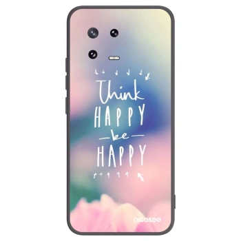 Picasee fekete szilikon tok az alábbi mobiltelefonokra Xiaomi 13 Pro - Think happy be happy