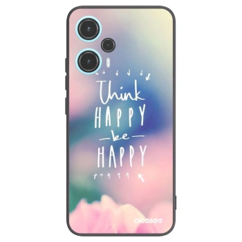 Picasee fekete szilikon tok az alábbi mobiltelefonokra Xiaomi Poco F5 - Think happy be happy