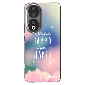 Picasee átlátszó szilikon tok az alábbi mobiltelefonokra Honor 90 5G - Think happy be happy
