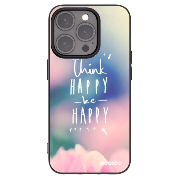 Picasee fekete szilikon tok az alábbi mobiltelefonokra Apple iPhone 15 Pro - Think happy be happy