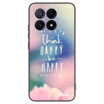 Picasee fekete szilikon tok az alábbi mobiltelefonokra Xiaomi Poco X6 Pro - Think happy be happy