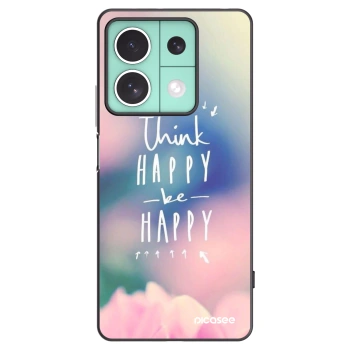 Picasee fekete szilikon tok az alábbi mobiltelefonokra Xiaomi Redmi Note 13 5G - Think happy be happy
