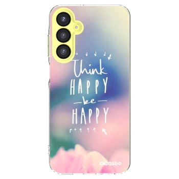 Picasee átlátszó szilikon tok az alábbi mobiltelefonokra Samsung Galaxy A25 A256B 5G - Think happy be happy