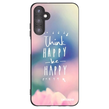 Picasee fekete szilikon tok az alábbi mobiltelefonokra Samsung Galaxy A05s A057G - Think happy be happy