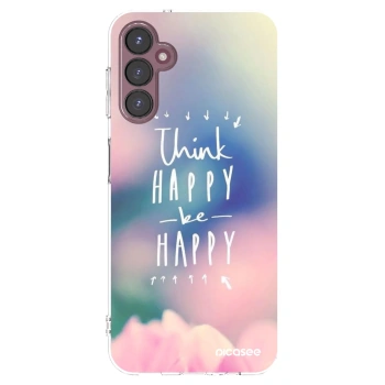 Picasee átlátszó szilikon tok az alábbi mobiltelefonokra Samsung Galaxy A05s A057G - Think happy be happy