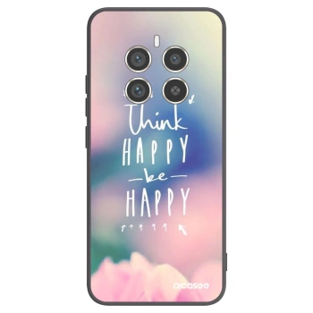 Picasee fekete szilikon tok az alábbi mobiltelefonokra Realme 12 Pro 5G - Think happy be happy
