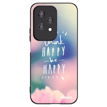 Picasee fekete szilikon tok az alábbi mobiltelefonokra Honor 200 Lite - Think happy be happy