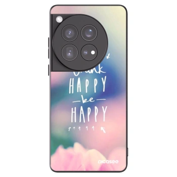 Picasee fekete szilikon tok az alábbi mobiltelefonokra OnePlus 12 5G - Think happy be happy