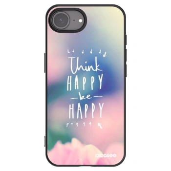 Picasee fekete szilikon tok az alábbi mobiltelefonokra Apple iPhone 16e - Think happy be happy