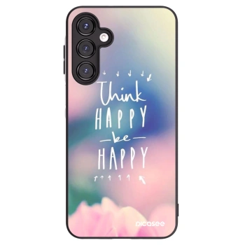 Picasee fekete szilikon tok az alábbi mobiltelefonokra Samsung Galaxy A16 5G - Think happy be happy