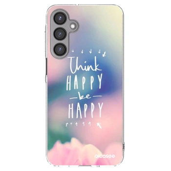 Picasee átlátszó szilikon tok az alábbi mobiltelefonokra Samsung Galaxy A16 5G - Think happy be happy