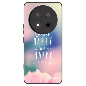 Picasee fekete szilikon tok az alábbi mobiltelefonokra Honor Magic7 Lite 5G - Think happy be happy