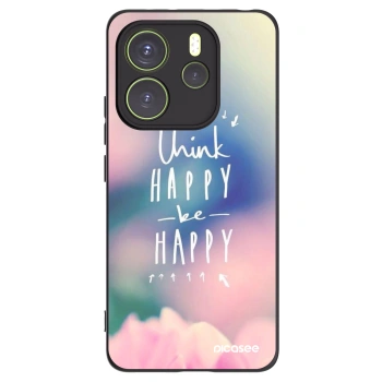 Picasee fekete szilikon tok az alábbi mobiltelefonokra Xiaomi Redmi Note 14 4G - Think happy be happy