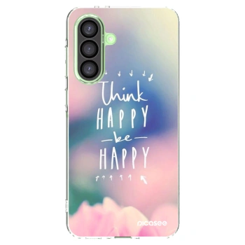 Picasee átlátszó szilikon tok az alábbi mobiltelefonokra Samsung Galaxy A26 5G A266B - Think happy be happy