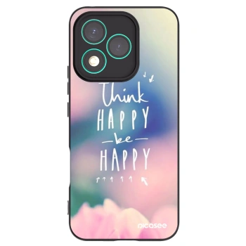 Picasee fekete szilikon tok az alábbi mobiltelefonokra Honor 400 Lite 5G - Think happy be happy