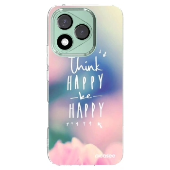 Picasee átlátszó szilikon tok az alábbi mobiltelefonokra Honor 400 Lite 5G - Think happy be happy