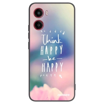 Picasee fekete szilikon tok az alábbi mobiltelefonokra Motorola Moto G05 - Think happy be happy