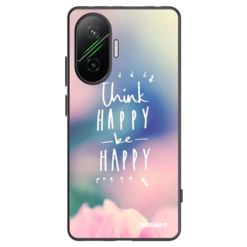 Picasee fekete szilikon tok az alábbi mobiltelefonokra Xiaomi Poco F7 Pro 5G - Think happy be happy