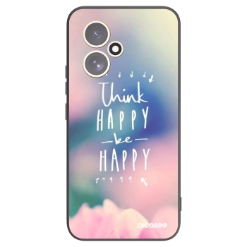 Picasee fekete szilikon tok az alábbi mobiltelefonokra Honor 400 5G - Think happy be happy