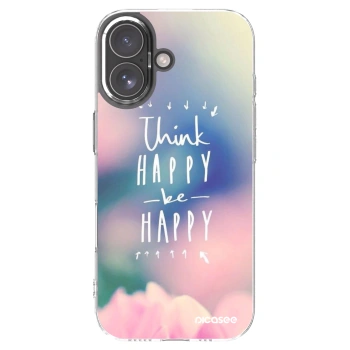 Picasee átlátszó szilikon tok az alábbi mobiltelefonokra Apple iPhone 17 - Think happy be happy