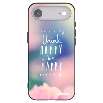 Picasee fekete szilikon tok az alábbi mobiltelefonokra Apple iPhone Air - Think happy be happy