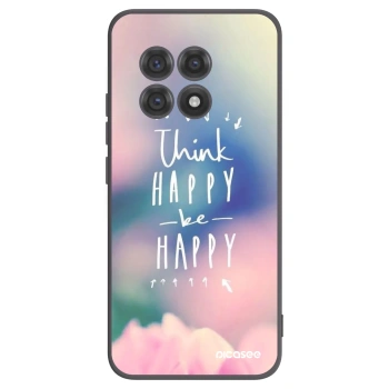 Picasee fekete szilikon tok az alábbi mobiltelefonokra OnePlus 13R 5G - Think happy be happy