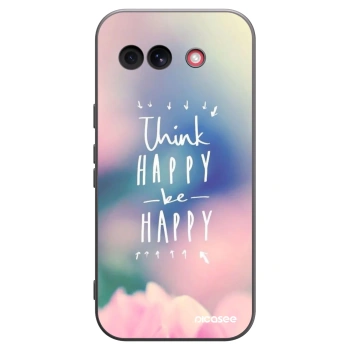 Picasee fekete szilikon tok az alábbi mobiltelefonokra Google Pixel 10a - Think happy be happy