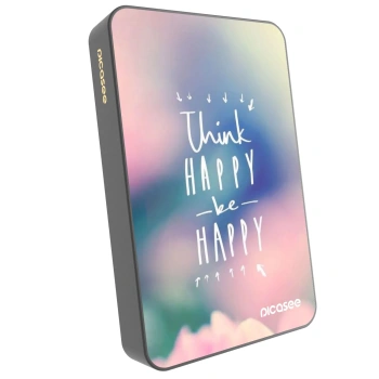 Picasee Powerbank MagSafe 10 000 mAh Szürke - Think happy be happy